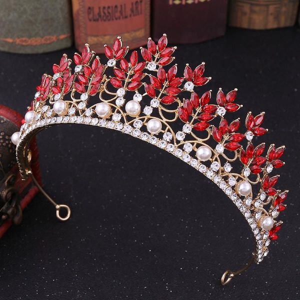 hair clips & barrettes baroque vintage leaf crystal pearl bridal tiaras crowns women red rhinestone pageant diadem wedding accessories jewel, Golden;silver
hair clips & barrettes baroque vintage leaf crystal pearl bridal tiaras crowns women red rhinestone pageant diadem wedding accessories jewel, Golden;silver