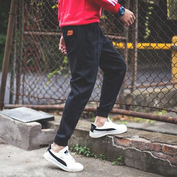 new streetwear fashion jogger solid color matching trousers men's designer sweat pants, Black
new streetwear fashion jogger solid color matching trousers men's designer sweat pants, Black