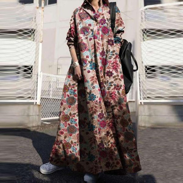 casual dresses autumn vintage printing loose floor length dress women elegant turn-down collar pockets party plus size retro ladies, Black;gray
casual dresses autumn vintage printing loose floor length dress women elegant turn-down collar pockets party plus size retro ladies, Black;gray