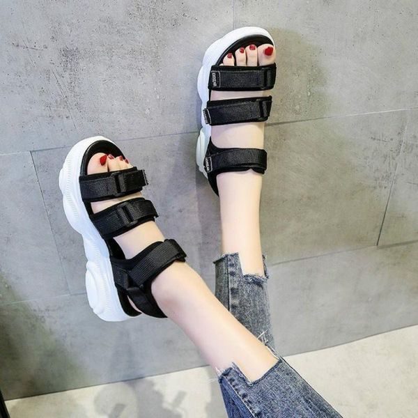 dress shoes leosoxs gladiator platform women 's sandals 2021 summer fashion chunky beach sandal denim comfortable sandalias mujer, Black
dress shoes leosoxs gladiator platform women 's sandals 2021 summer fashion chunky beach sandal denim comfortable sandalias mujer, Black