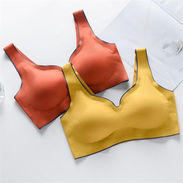 emulsion bra breathable underwear seamless stretchy for sports yoga running bras vest gym clothing, White;black
emulsion bra breathable underwear seamless stretchy for sports yoga running bras vest gym clothing, White;black