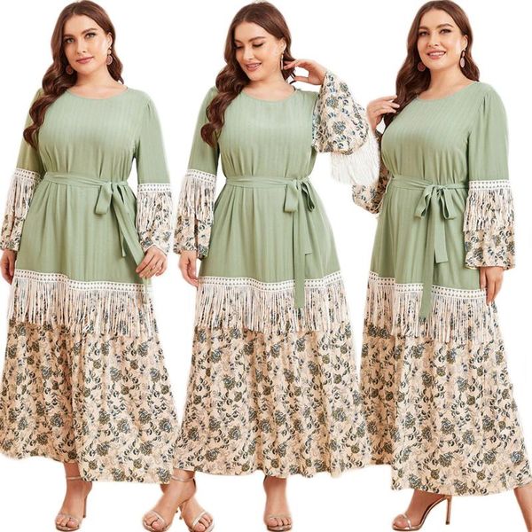 ethnic clothing dubai muslim women spring summer lace tassel long dress abaya islamic floral print loose casual patchwork arab robe, Red
ethnic clothing dubai muslim women spring summer lace tassel long dress abaya islamic floral print loose casual patchwork arab robe, Red
