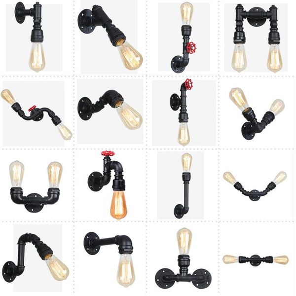 wall lamp black loft industrial light plated iron water pipe retro vintage e27 sconce home bar lighting fixtures lustres
wall lamp black loft industrial light plated iron water pipe retro vintage e27 sconce home bar lighting fixtures lustres