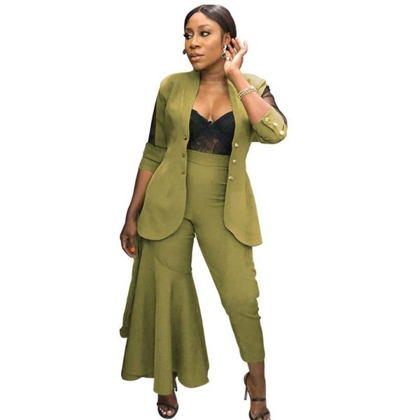 women's suits & blazers lemon gina 2021 women notched long sleeve mesh patchwork high waist one side ruffle flared pant suit two piece, White;black
women's suits & blazers lemon gina 2021 women notched long sleeve mesh patchwork high waist one side ruffle flared pant suit two piece, White;black