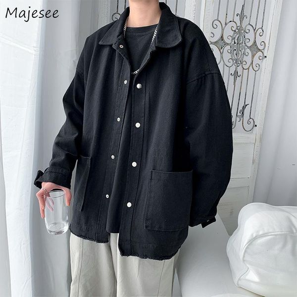 men's jackets men denim long sleeve single breasted turn-down collar cargo coats baggy ulzzang leisure chic all-match trendy hip hop, Black;brown
men's jackets men denim long sleeve single breasted turn-down collar cargo coats baggy ulzzang leisure chic all-match trendy hip hop, Black;brown