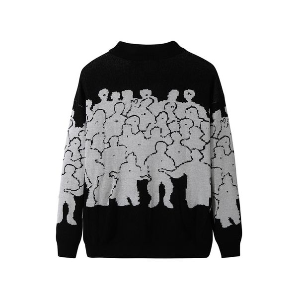 fashion sweater men cotton embroidery pull homme sweater men clothing korean clothes oversize knitted sweater coats no quit 3xl 210804, White;black
fashion sweater men cotton embroidery pull homme sweater men clothing korean clothes oversize knitted sweater coats no quit 3xl 210804, White;black