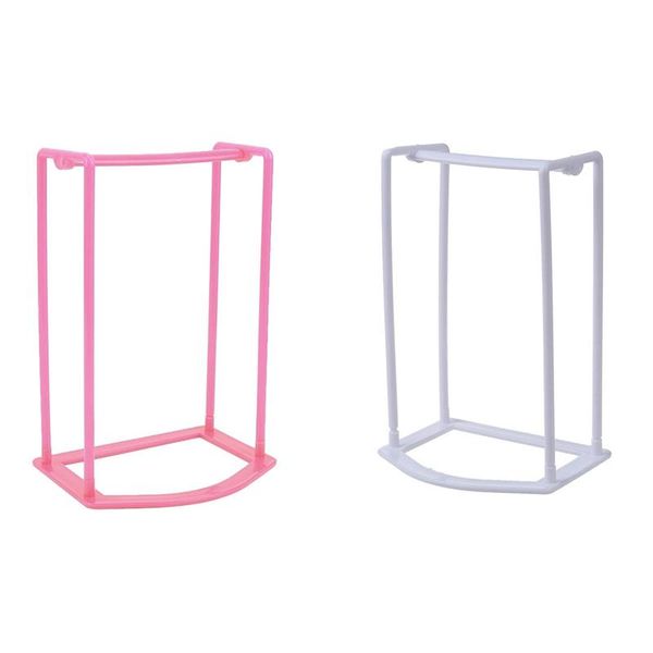 hooks & rails 2pcs smart design clothes hanger stacker holder storage organizer rack(pink&white)
hooks & rails 2pcs smart design clothes hanger stacker holder storage organizer rack(pink&white)