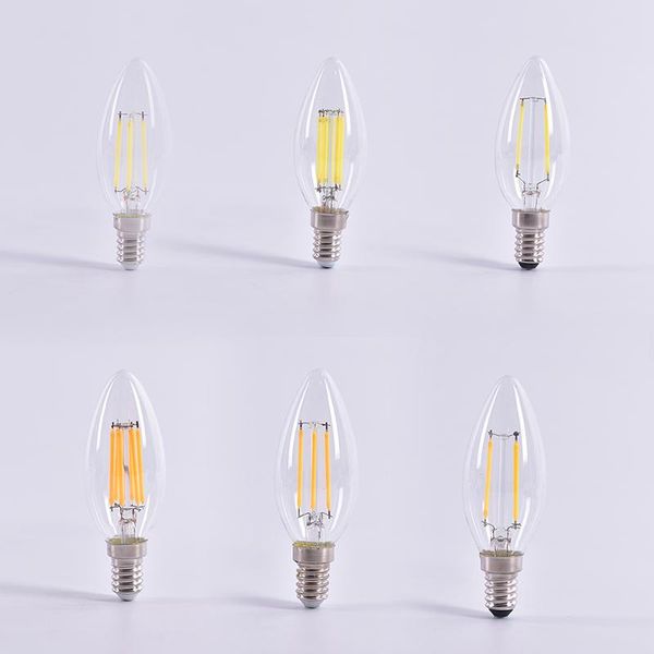 bulbs led bulb spotlight 2w/4w/6w e14 cob candle/flame tip c35 filament glass lamp 
bulbs led bulb spotlight 2w/4w/6w e14 cob candle/flame tip c35 filament glass lamp