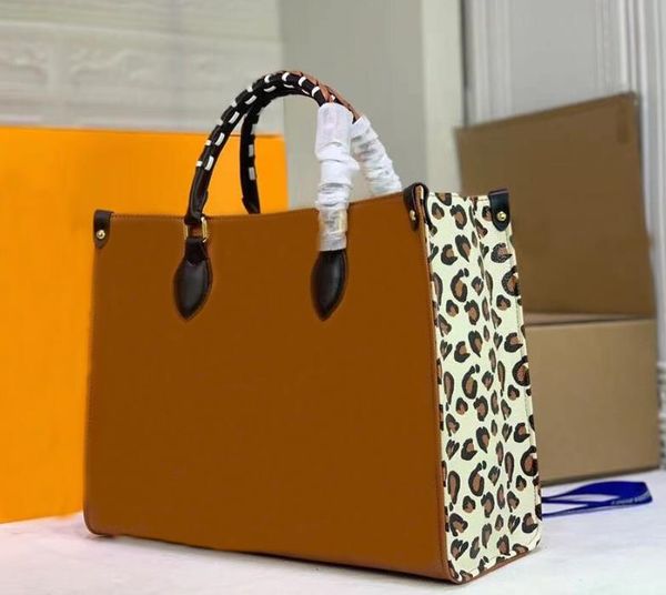 m58521 m58522 designer women onthego mm shopping bag braided cowhide leather wild at heart leopard-print luxury handbag purse tote shoulderb
m58521 m58522 designer women onthego mm shopping bag braided cowhide leather wild at heart leopard-print luxury handbag purse tote shoulderb