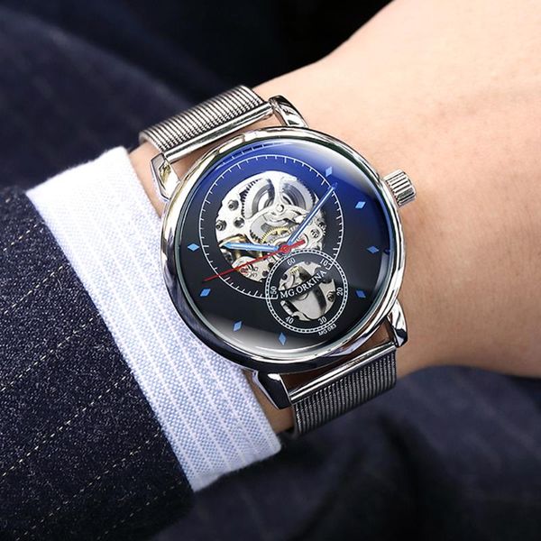 wristwatches orkina arrival automatic watches skeleton transparent design waterproof mesh stainless steel mens mechanical wrist, Slivery;brown
wristwatches orkina arrival automatic watches skeleton transparent design waterproof mesh stainless steel mens mechanical wrist, Slivery;brown