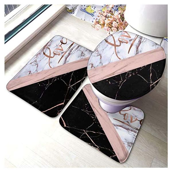 carpets elegant rose gold faux marble with love soft flannel bathroom rug mats 3 piece set bath mat + contour toilet lid cover wit
carpets elegant rose gold faux marble with love soft flannel bathroom rug mats 3 piece set bath mat + contour toilet lid cover wit