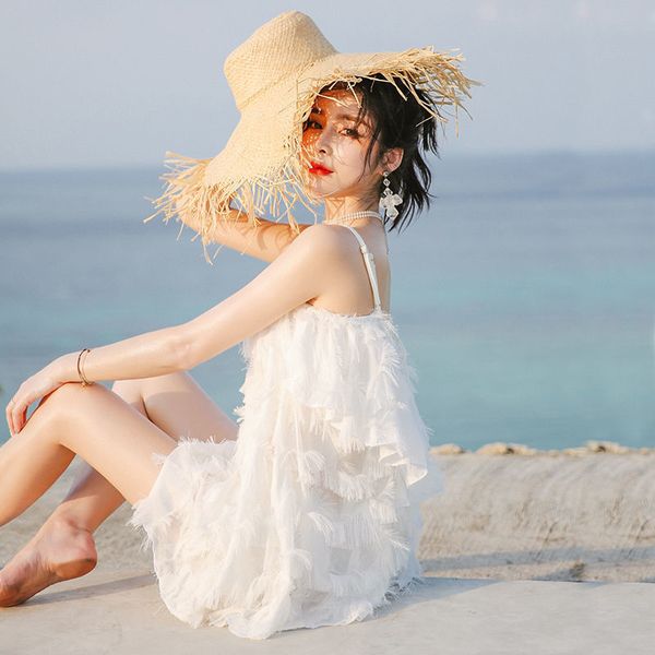 suit better spring three piece covering women's belly showing thin and bikini conservative net red swimsuit, White;black
suit better spring three piece covering women's belly showing thin and bikini conservative net red swimsuit, White;black
