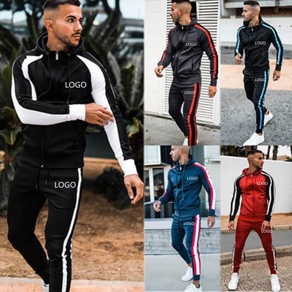 men solid letter brand tracksuits fashion trend cardigan zipper hooded trousers suits designer male autumn fitness two piece sets, Gray
men solid letter brand tracksuits fashion trend cardigan zipper hooded trousers suits designer male autumn fitness two piece sets, Gray
