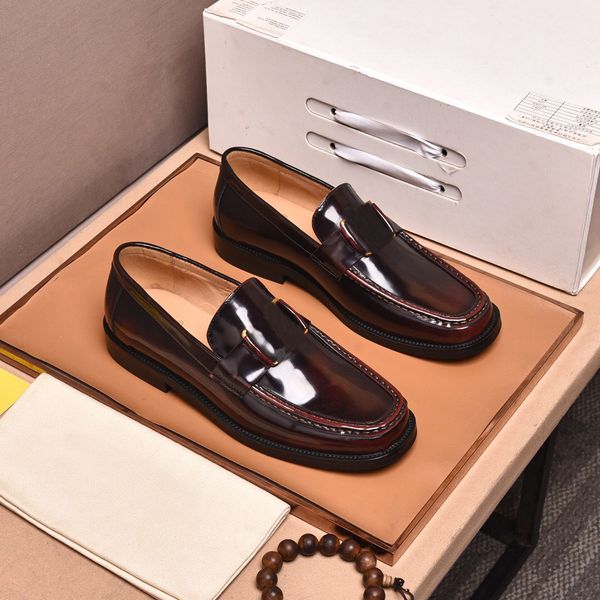 men's formal dress shoes gentlemen fashion genuine leather brand designer business oxfords size 38-45, Black
men's formal dress shoes gentlemen fashion genuine leather brand designer business oxfords size 38-45, Black