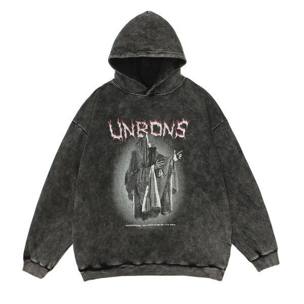 hoodiesamerican make old wash wizard devil print sweater men's high street trendy hip hop oversize hoodie, Black
hoodiesamerican make old wash wizard devil print sweater men's high street trendy hip hop oversize hoodie, Black