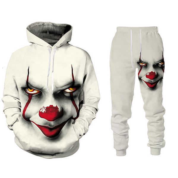 men's tracksuits autumn winter 3d demon clown printed hooded sweater set sportswear tracksuit long sleeve clothing suit q3b0, Gray
men's tracksuits autumn winter 3d demon clown printed hooded sweater set sportswear tracksuit long sleeve clothing suit q3b0, Gray