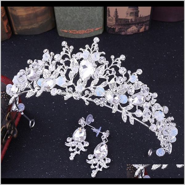& necklace drop delivery 2021 delicate handmade crystal royal princess tiaras crowns diadem pendant earrings bride bridal wedding party jewe, Silver
& necklace drop delivery 2021 delicate handmade crystal royal princess tiaras crowns diadem pendant earrings bride bridal wedding party jewe, Silver