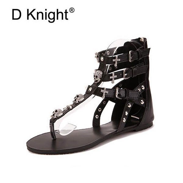 fashion women's gladiator sandals 2021 lady summer casual flip flops ankle strap back zipper skull rivet rome, Black
fashion women's gladiator sandals 2021 lady summer casual flip flops ankle strap back zipper skull rivet rome, Black