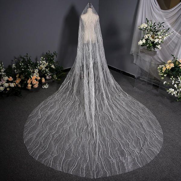 bridal veils size 350cm*300cm long veil white one layer velo de novia women cathedral wedding accessoire mariage, Black
bridal veils size 350cm*300cm long veil white one layer velo de novia women cathedral wedding accessoire mariage, Black