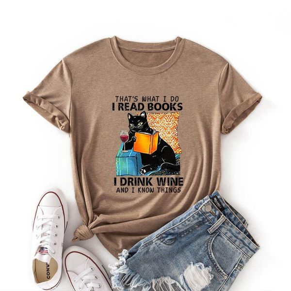 women's t-shirt black cat that's what i do read books graphic shirt women short sleeve summer tee shirts female clothes gift, White
women's t-shirt black cat that's what i do read books graphic shirt women short sleeve summer tee shirts female clothes gift, White
