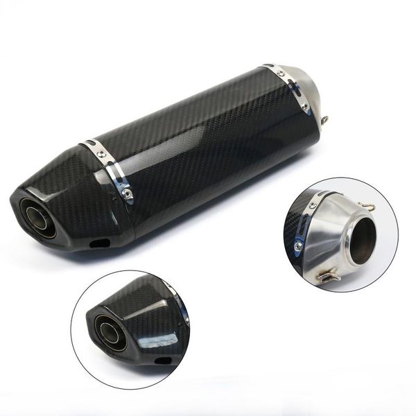 motorcycle exhaust system 51mm universal pipe modified moto carbon fiber muffler db killer for cbr500r ninja 400 r3 f650gs
motorcycle exhaust system 51mm universal pipe modified moto carbon fiber muffler db killer for cbr500r ninja 400 r3 f650gs