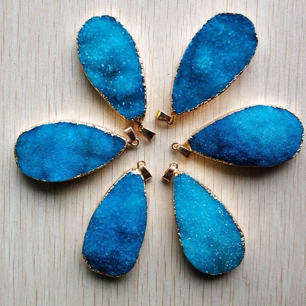 pendants 2021 good quality natural druzy crystal water drop shape for jewelry making 6pcs/lot wholesale, Black
pendants 2021 good quality natural druzy crystal water drop shape for jewelry making 6pcs/lot wholesale, Black