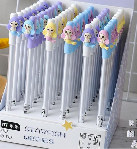 gel pens mermaid design pen ink gift school prize office writing supply kawaii student stationery black needle 48pc/lot
gel pens mermaid design pen ink gift school prize office writing supply kawaii student stationery black needle 48pc/lot