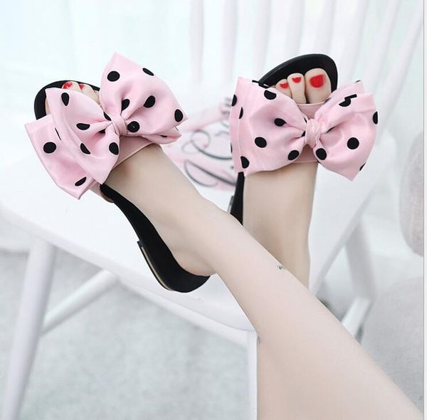 slippers 2021 sweet bowtie flip flops fashion polka dot flat shoes women summer beach slides, Black
slippers 2021 sweet bowtie flip flops fashion polka dot flat shoes women summer beach slides, Black