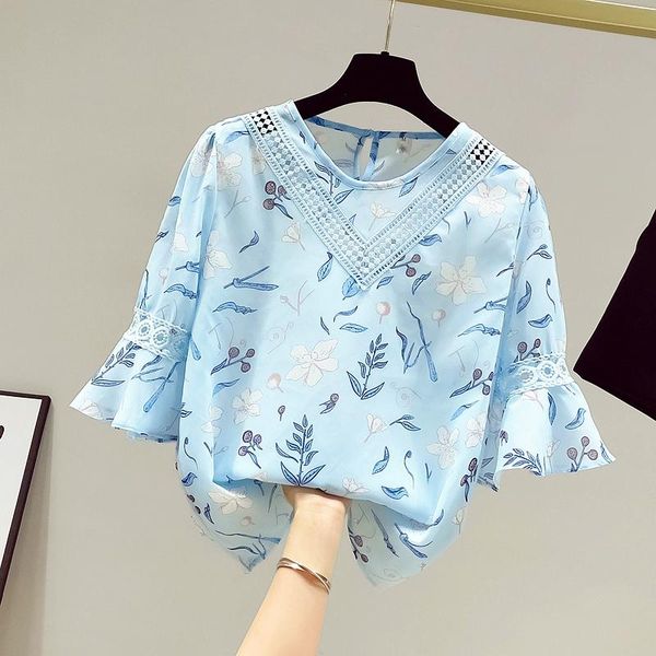 women's blouses & shirts summer trumpet sleeve lace hollow floral chiffon shirt female blouse all-match thin, White
women's blouses & shirts summer trumpet sleeve lace hollow floral chiffon shirt female blouse all-match thin, White