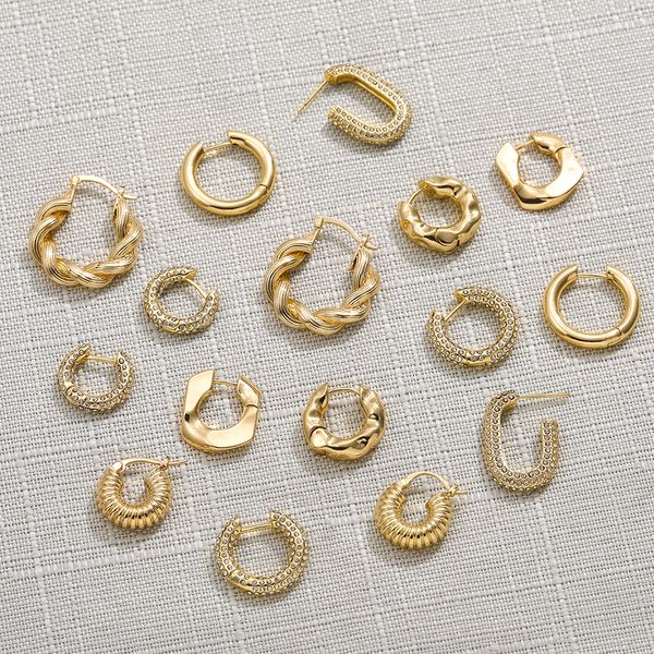 minimalist geometric twist hoop earrings for women punk gold chunky circle huggie earring female creative jewelry gift, Golden
minimalist geometric twist hoop earrings for women punk gold chunky circle huggie earring female creative jewelry gift, Golden