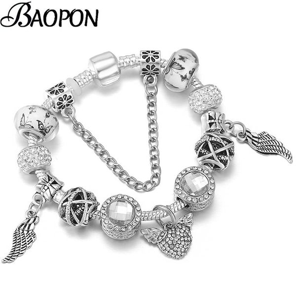 charm bracelets 2021 trend silver color feather pendant bracelet with crystal flower beads european style for women jewelry gift, Golden;silver
charm bracelets 2021 trend silver color feather pendant bracelet with crystal flower beads european style for women jewelry gift, Golden;silver