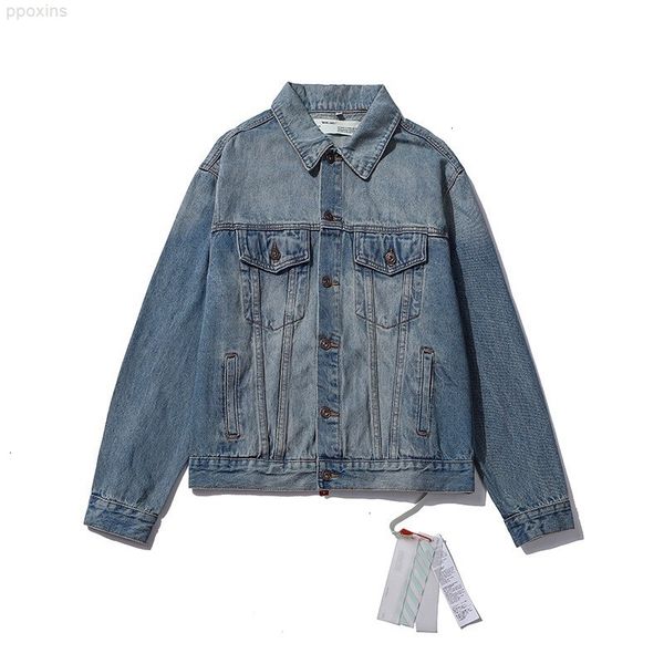 version high 20ss off slogan warning line tape letter arr style washed old denim jacket men's and women's0kbs, Black;brown
version high 20ss off slogan warning line tape letter arr style washed old denim jacket men's and women's0kbs, Black;brown