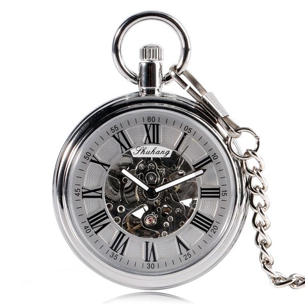 luxury pocket automatic mechanical self wind pocket watch skeleton gear black roman numbers open face fob gift for pocket watch, Slivery;golden
luxury pocket automatic mechanical self wind pocket watch skeleton gear black roman numbers open face fob gift for pocket watch, Slivery;golden