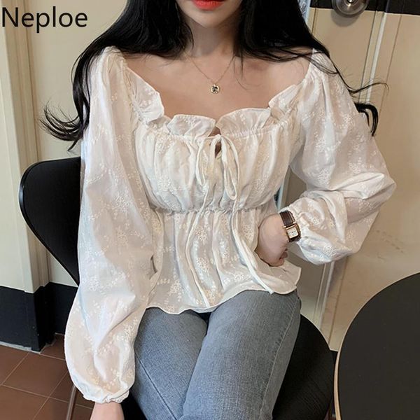 women's blouses & shirts neploe blouse women spring 2021 solid elegant slash neck puff sleeve ladies blusa fashion casual slim female, White
women's blouses & shirts neploe blouse women spring 2021 solid elegant slash neck puff sleeve ladies blusa fashion casual slim female, White