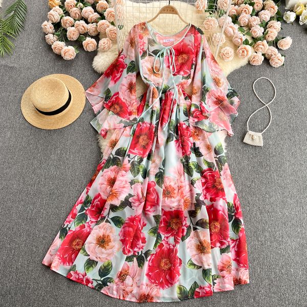 summer bohemian floral printed long dress women elegant o-neck flare sleeve casual maxi vestidos female vacation beach robe 2021, Black;gray
summer bohemian floral printed long dress women elegant o-neck flare sleeve casual maxi vestidos female vacation beach robe 2021, Black;gray