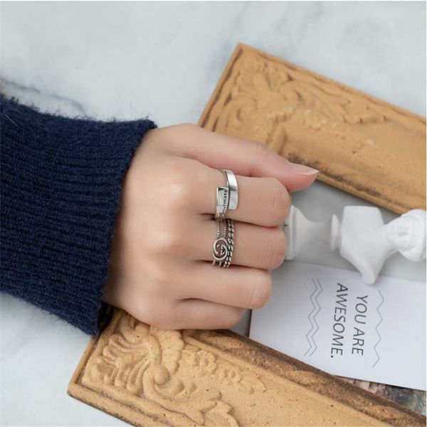 cluster rings fflacell korean fashion simple female retro glossy english alphabet ring for banquet holiday anniversary jewelry gift, Golden;silver
cluster rings fflacell korean fashion simple female retro glossy english alphabet ring for banquet holiday anniversary jewelry gift, Golden;silver