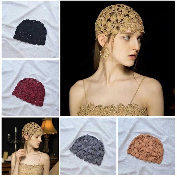 women beret hat bonnets ethnic style handmade knitted woolen cap lady's autumn and winter retro elegant flower warm caps berets, Blue;gray
women beret hat bonnets ethnic style handmade knitted woolen cap lady's autumn and winter retro elegant flower warm caps berets, Blue;gray