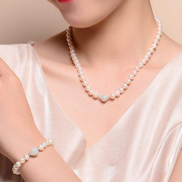 chains 2021 elegant white freshwater cultured pearl necklace round choker for women charm fashion jewelry factory direct, Silver
chains 2021 elegant white freshwater cultured pearl necklace round choker for women charm fashion jewelry factory direct, Silver