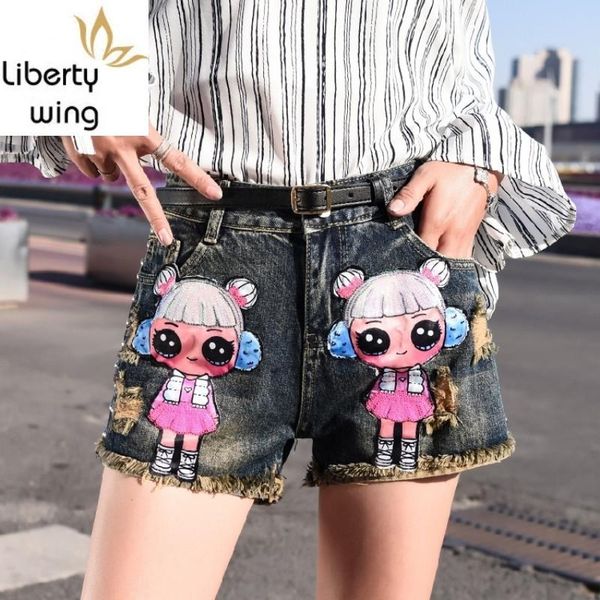 women's jeans fashion harajuka cartoo embroidery rivet hole ripped womens denim preppy style female straight shorts casual streetwear, Blue
women's jeans fashion harajuka cartoo embroidery rivet hole ripped womens denim preppy style female straight shorts casual streetwear, Blue