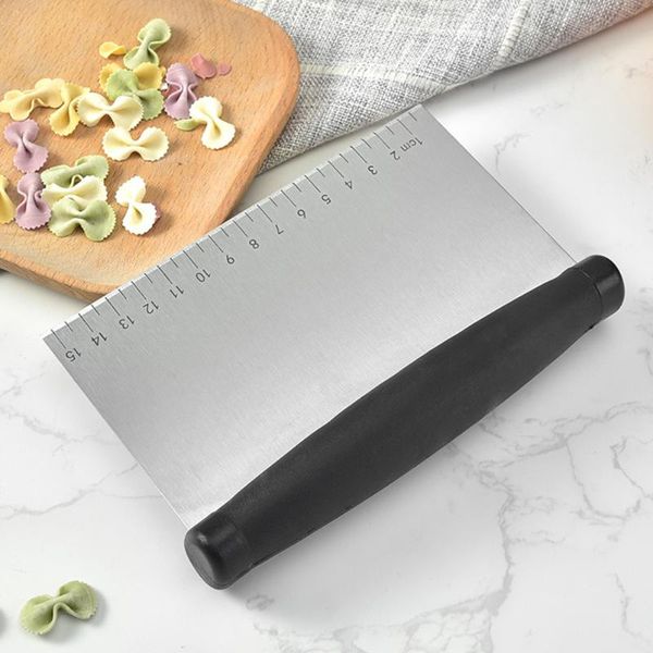 1pc stainless steel pizza dough scraper cutter kitchen accessories multi-purpose bench for bread and baking & pastry tools
1pc stainless steel pizza dough scraper cutter kitchen accessories multi-purpose bench for bread and baking & pastry tools