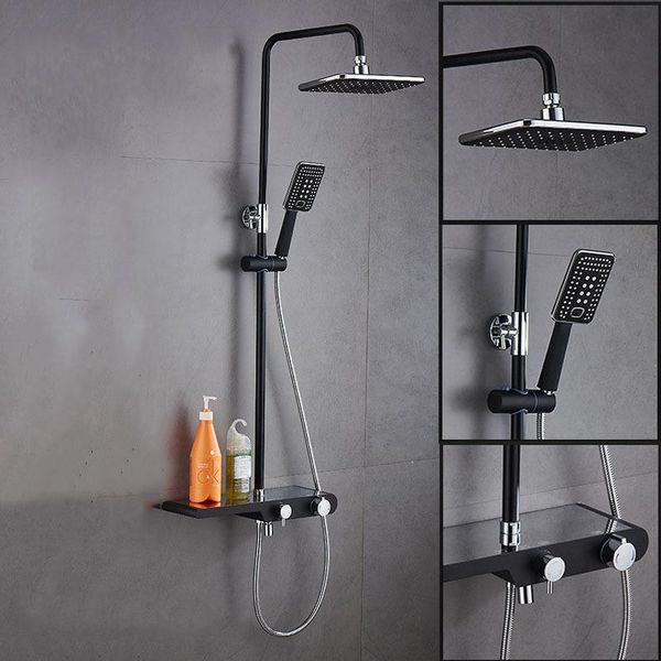 black/white thermostat shower faucet set bathroom bathtub water mixer single handle adjustable rain bar tap sets
black/white thermostat shower faucet set bathroom bathtub water mixer single handle adjustable rain bar tap sets