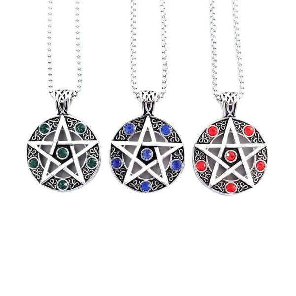 pendant necklaces wholesale 316l stainless steel for men and women necklace fashion magic circle stone punk, Silver
pendant necklaces wholesale 316l stainless steel for men and women necklace fashion magic circle stone punk, Silver