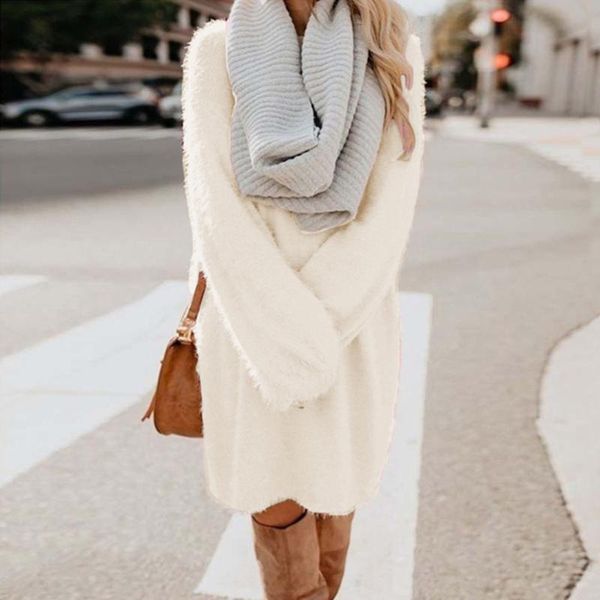 casual dresses women round neck oversized knitted dress autumn solid long sleeve loose elegant sweater plus size winter clothes, Black;gray
casual dresses women round neck oversized knitted dress autumn solid long sleeve loose elegant sweater plus size winter clothes, Black;gray