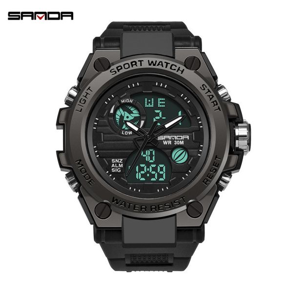 sanda brand wristwatches g style men digital watch shock military sport watches waterproof electronic wristwatch mens relogios, Slivery;brown
sanda brand wristwatches g style men digital watch shock military sport watches waterproof electronic wristwatch mens relogios, Slivery;brown