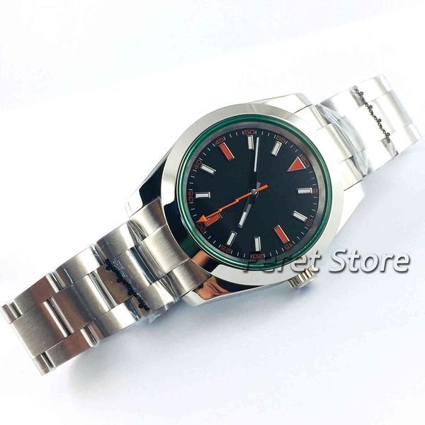 39mm bliger black dial sapphire glass romantic sweet gifts brand automatic clock, Slivery;brown
39mm bliger black dial sapphire glass romantic sweet gifts brand automatic clock, Slivery;brown