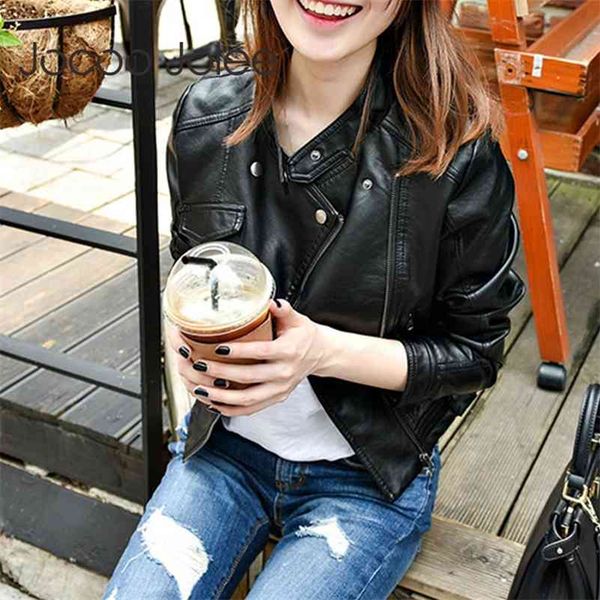 fashion pu black jackets women rivet zipper motorcycle faux soft leather coat female paragraph lapel jacket 210416, White
fashion pu black jackets women rivet zipper motorcycle faux soft leather coat female paragraph lapel jacket 210416, White