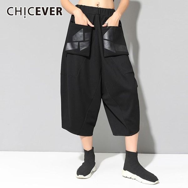 women's pants & capris chicever autumn trouser for women harem female elastic high waist casual loose calf length fashion tide 2021, Black;white
women's pants & capris chicever autumn trouser for women harem female elastic high waist casual loose calf length fashion tide 2021, Black;white