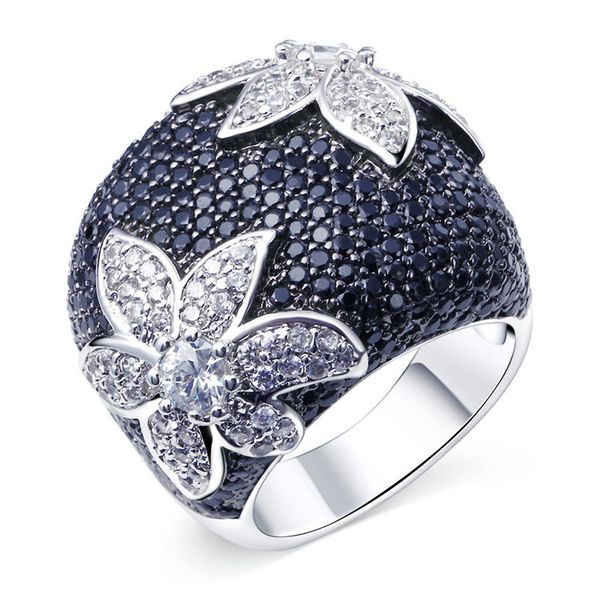 mens and womens ring exaggerated color separation flower micro inlaid zircon women's party, Golden;silver
mens and womens ring exaggerated color separation flower micro inlaid zircon women's party, Golden;silver