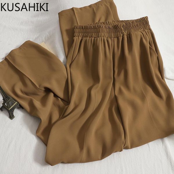 women's pants & capris kusahiki women korean stretch high waisted long trousers autumn 2021 causal wide leg pantalones de mujer 6l541, Black;white
women's pants & capris kusahiki women korean stretch high waisted long trousers autumn 2021 causal wide leg pantalones de mujer 6l541, Black;white