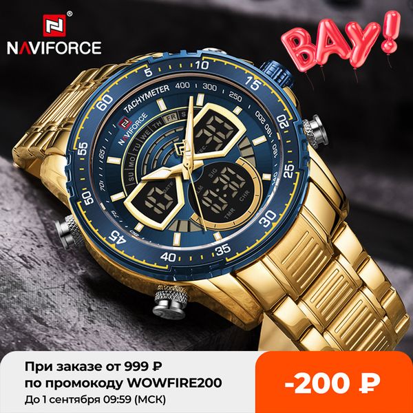 naviforce mens military sports waterproof watches luxury analog quartz digital wrist watch for men bright backlight gold watchesg, Slivery;brown
naviforce mens military sports waterproof watches luxury analog quartz digital wrist watch for men bright backlight gold watchesg, Slivery;brown